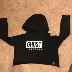 Ghost Lifestyle Black Cropped Hoodie!